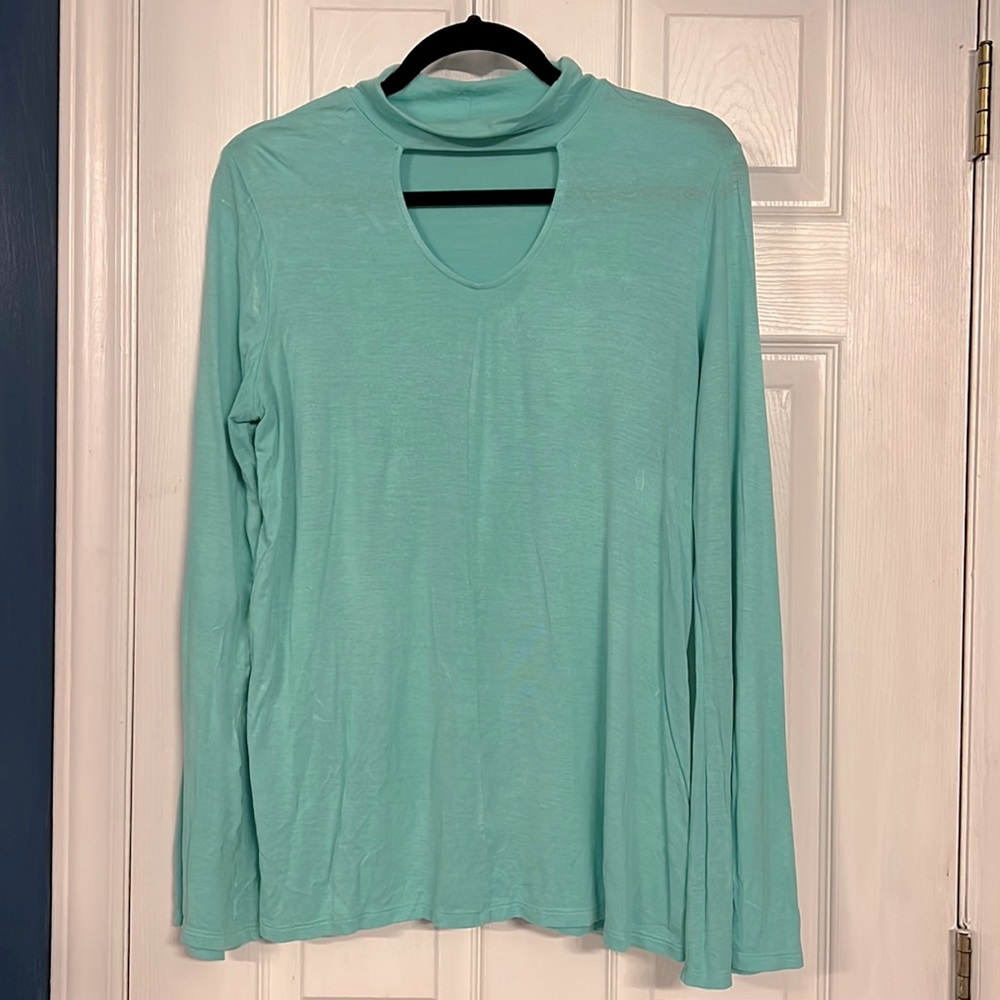 Apt.9 Bright Mint Green Blouse- Size Medium